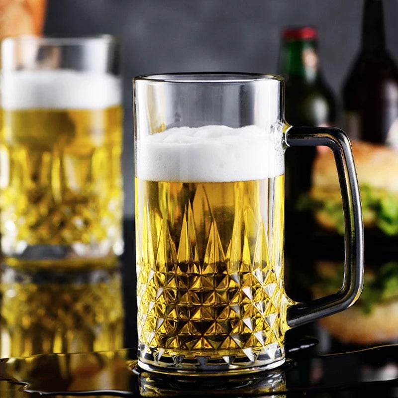 Copo de Cerveja 550ml com Base Grossa e Corte em Diamante - Haustter - Haustter