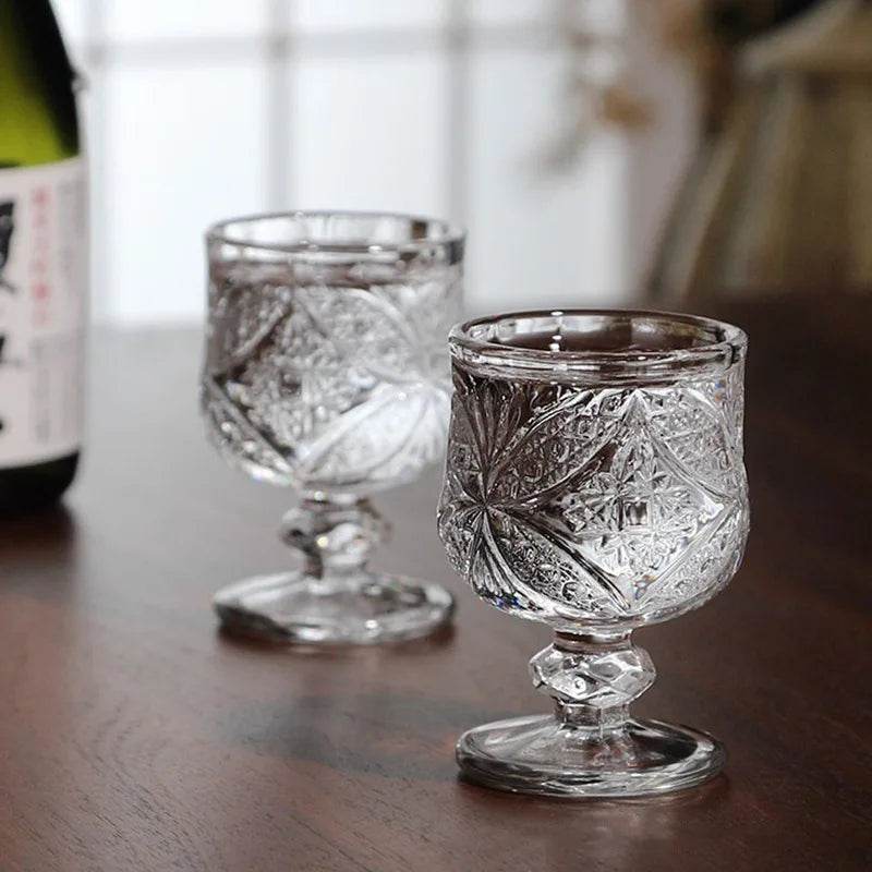 Taça de Whisky e Licor Retrô com Relevo 50ml - Haustter - Haustter