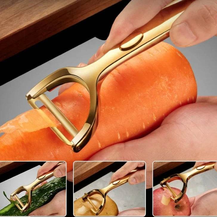Descascador de Vegetais e Frutas em Aço Inoxidável - Haustter - Haustter
