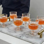 4 Taças Vintage de Vidro para Bebidas Destiladas, Conjunto - Haustter - Haustter