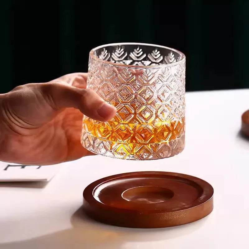 Copo de Whisky Rotativo com Base - Haustter - Haustter