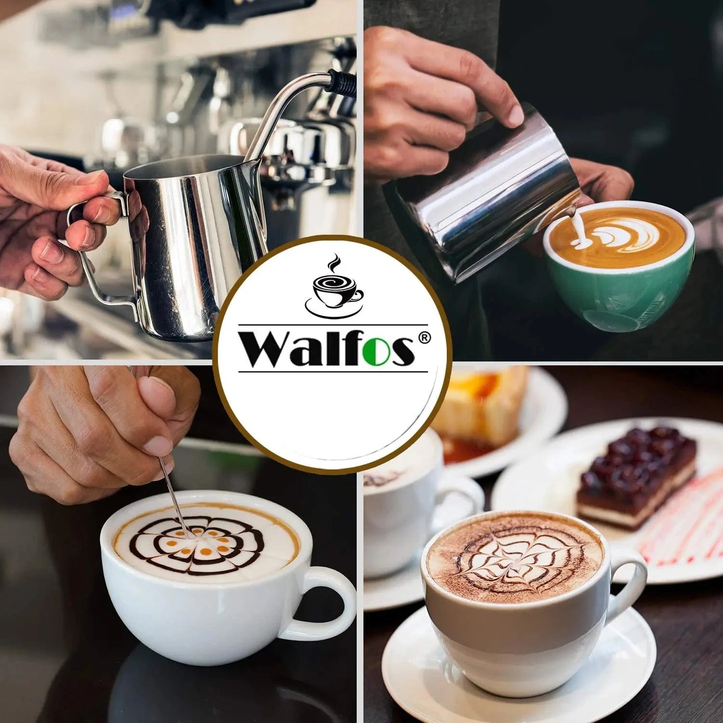 Jarro de Leite para Café Walfos de Aço Inox - Haustter