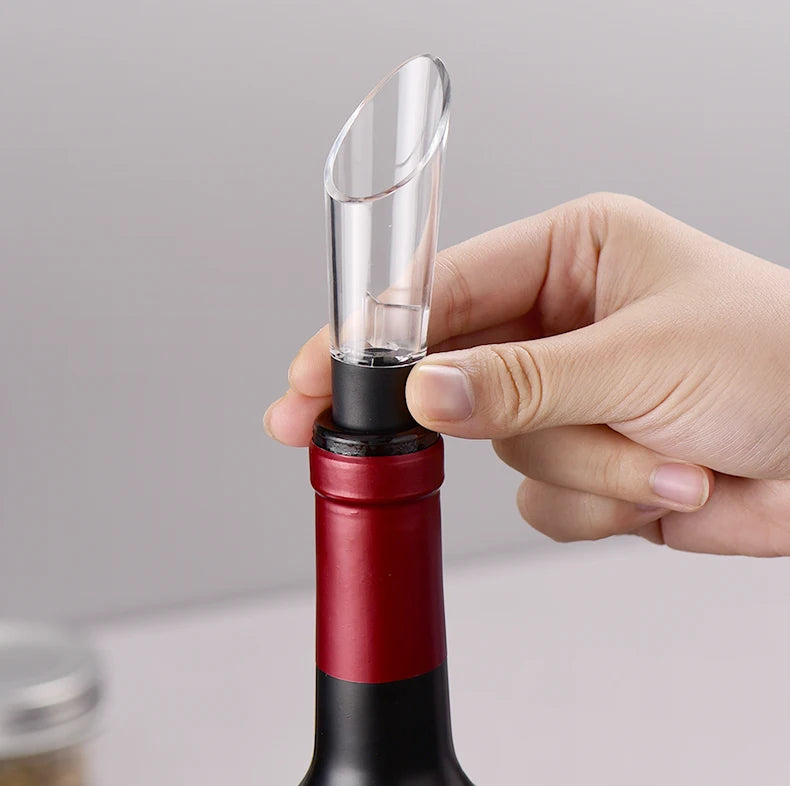 Dosador, Aerador e Rolha de Vinho Premium - Bico Vertedor com Rolha | Haustter