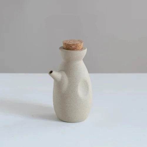 Conjunto de Potes para Temperos em Cerâmica para Cozinha Japonesa - Sal, Pimenta e Óleo - Haustter