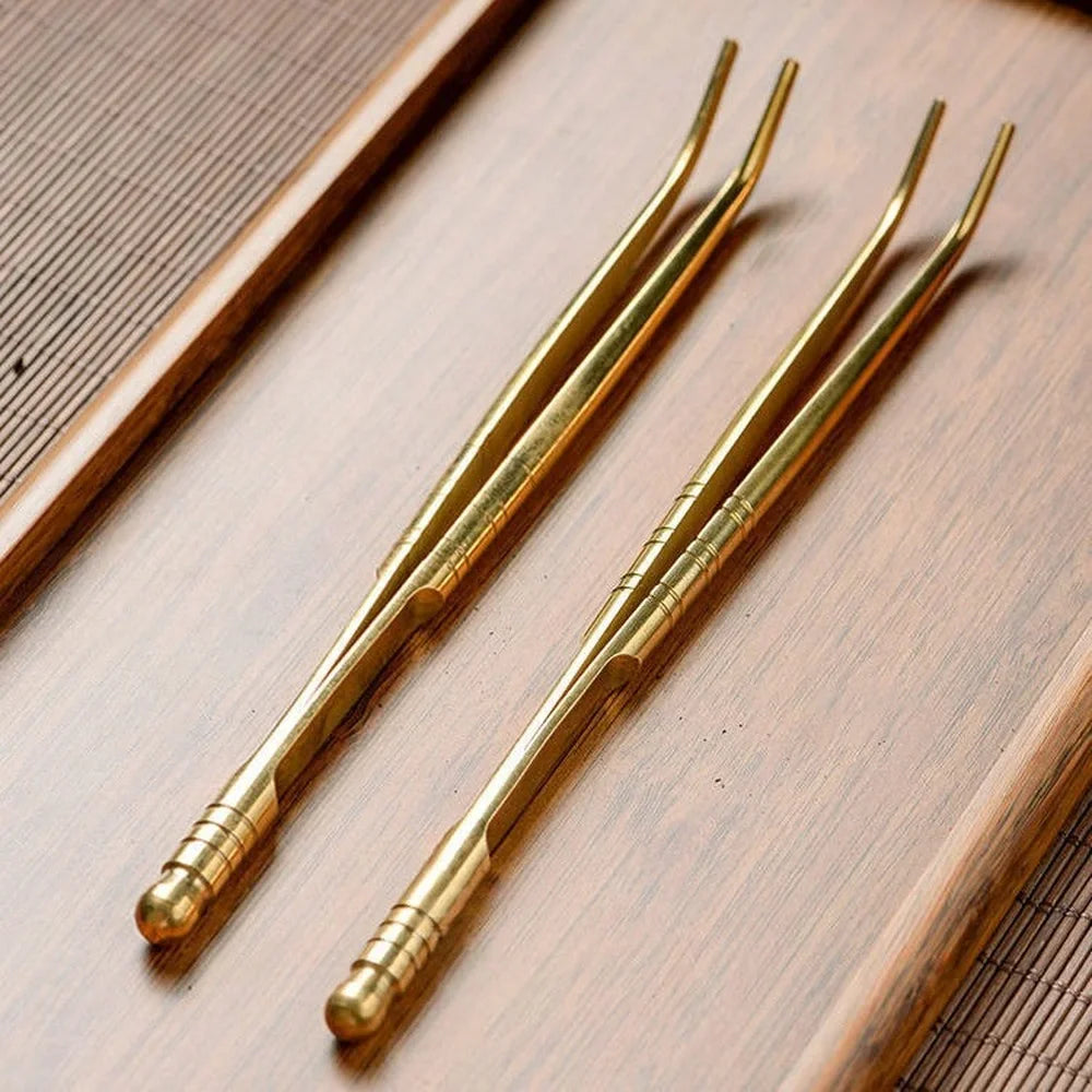 Pinça de chá em bronze