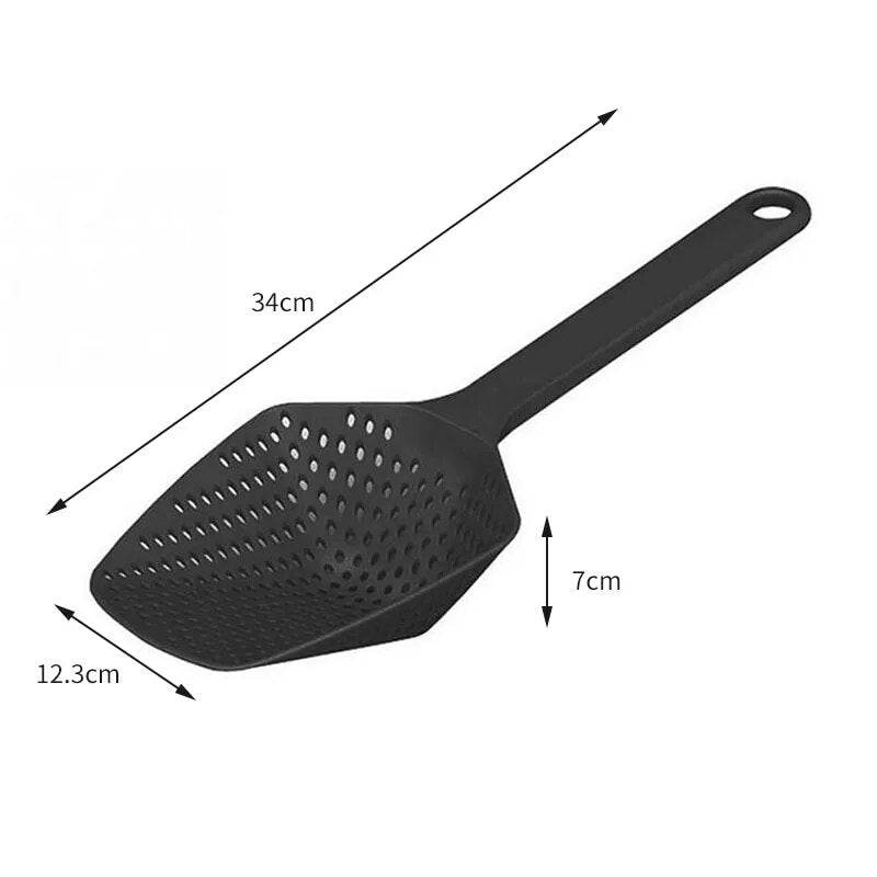 Colher Coador Portátil para Frituras e Vegetais Cozidos - Escorredor e Separador de Caldos - Haustter - Haustter