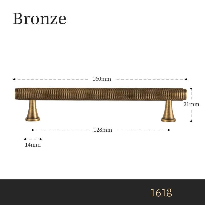 Puxador de Bronze com Padrão Diamante - Haustter - Haustter