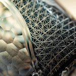 Copo de Vidro Artesanal Japonês Edo Chisel Garça - Haustter - Haustter