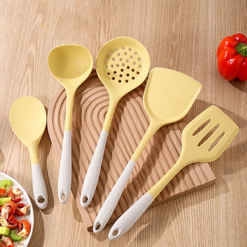 5/1 Utensílios de Silicone Bicolor, Conjunto - Haustter - Haustter