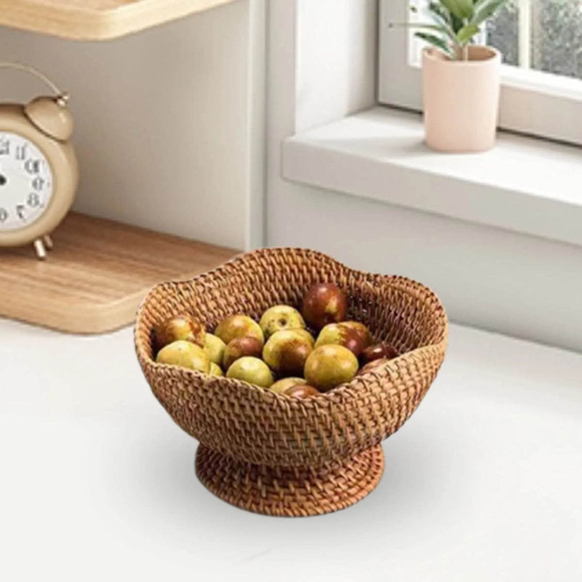 Bandeja de Rattan para Frutas e Lanches - Haustter - Haustter