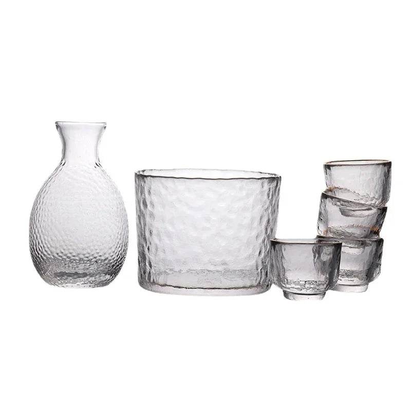 Conjunto de Shot Martelados Japonês com Decantador e Balde de Gelo - Haustter - Haustter