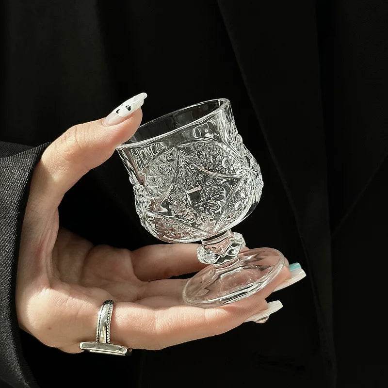 Taça de Whisky e Licor Retrô com Relevo 50ml - Haustter - Haustter
