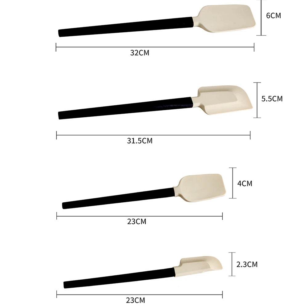 Kit de 4 Espátulas de Silicone - Haustter - Haustter