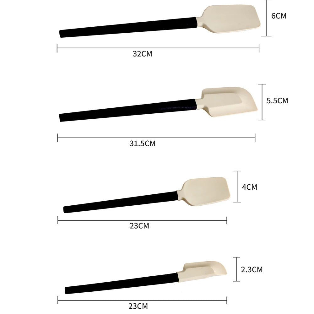 Kit de 4 Espátulas de Silicone - Haustter