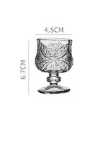 4 Taças Vintage de Vidro para Bebidas Destiladas, Conjunto - Haustter - Haustter