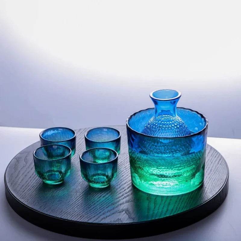 Conjunto de Shot Martelados Japonês com Decantador e Balde de Gelo - Haustter - Haustter