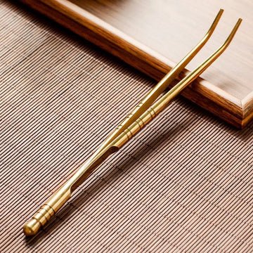Pinça de chá em bronze