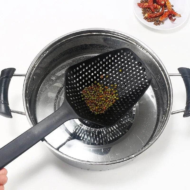 Colher Coador Portátil para Frituras e Vegetais Cozidos - Escorredor e Separador de Caldos - Haustter - Haustter
