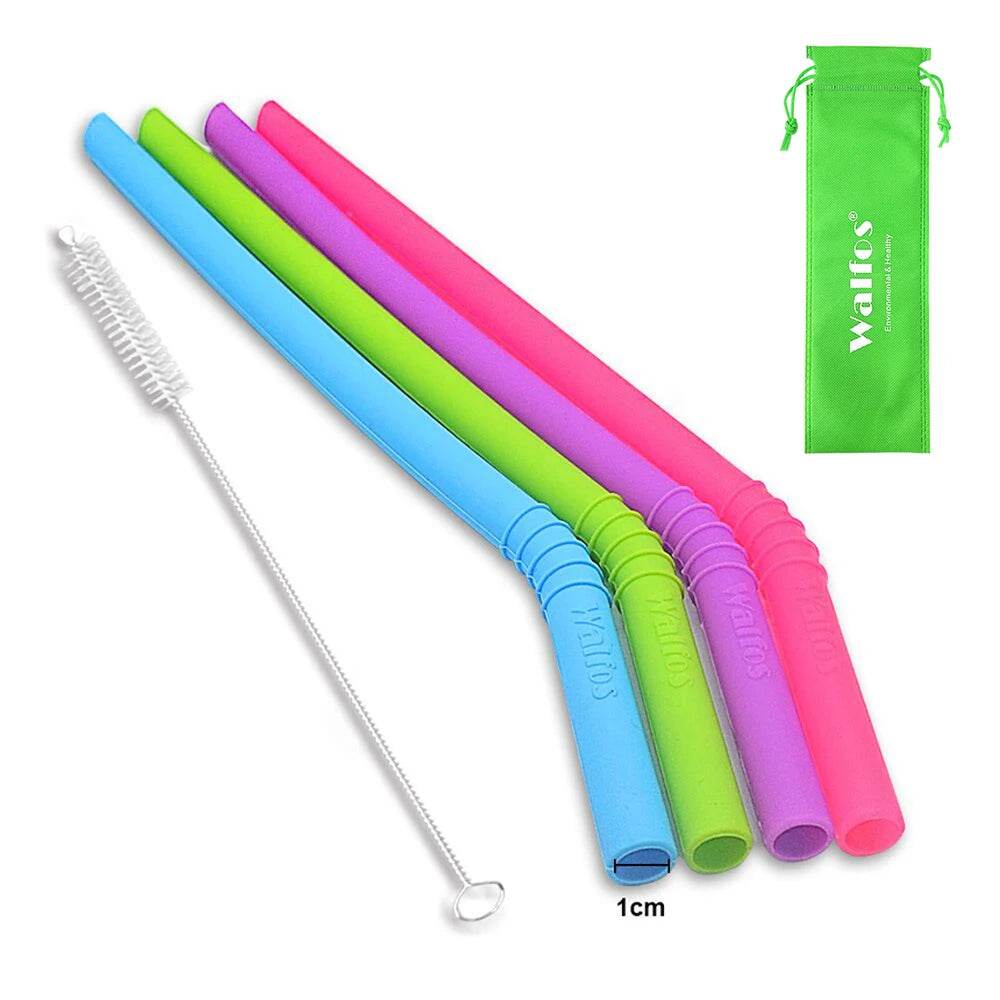 Canudos de Silicone Reutilizáveis Walfos - Haustter - Haustter