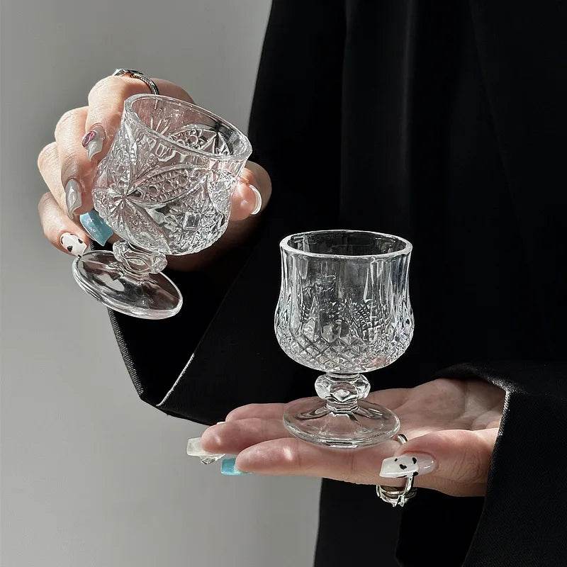 Taça de Whisky e Licor Retrô com Relevo 50ml - Haustter - Haustter