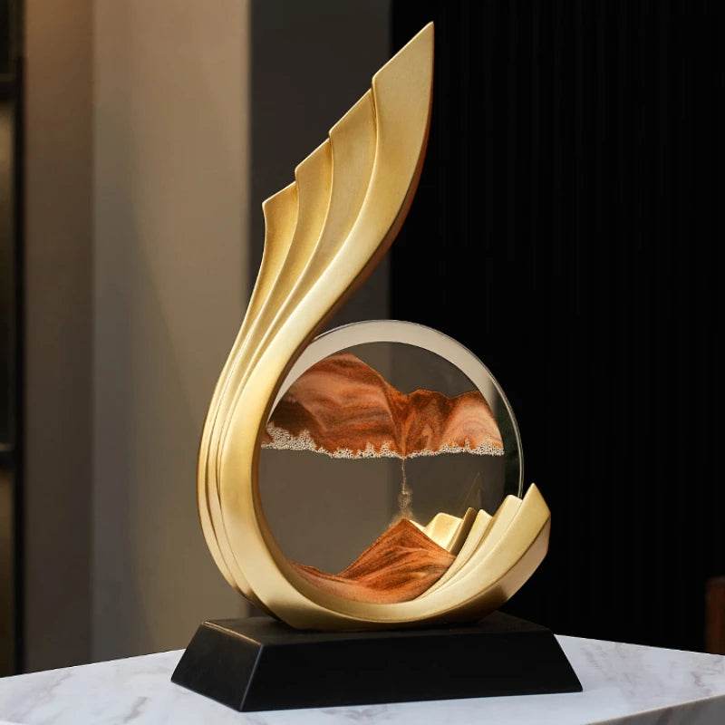 Escultura de Areia em Movimento para Decoração - Haustter - Haustter