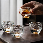 Copo Crystal Nobre 50ml – Talhado como Diamante e Fragmentos Dourados | Haustter - Haustter