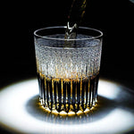 Copo de Whisky Japanese Edo Kiriko Stellar Pulse, Gravado à Mão, com Caixa de Madeira - Haustter - Haustter