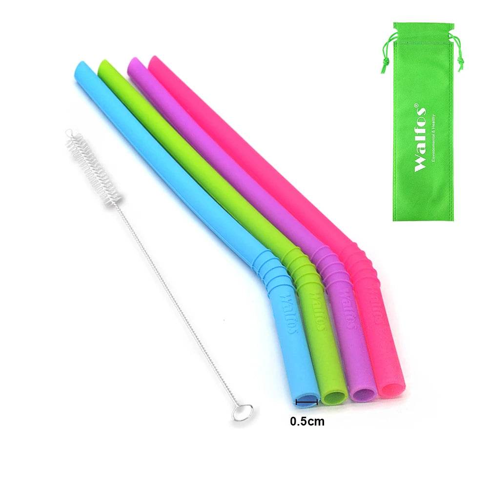 Canudos de Silicone Reutilizáveis Walfos - Haustter - Haustter