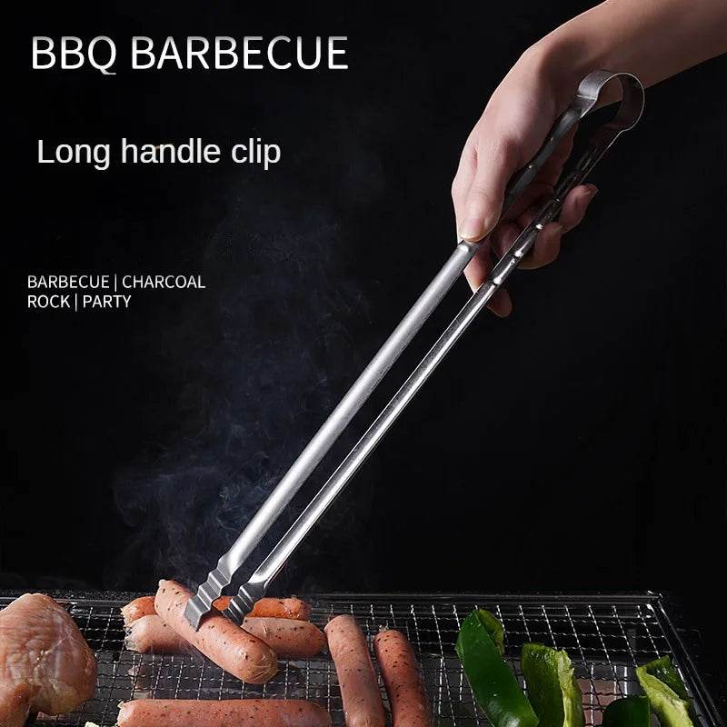 Pinça de Aço Inox Extra Longa 45cm para Churrasco - Haustter - Haustter