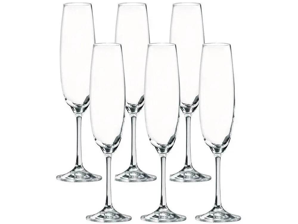 Jogo de Taças Bárbara 6 Peças 250ml - Cristal Ecológico | Haustter - Haustter