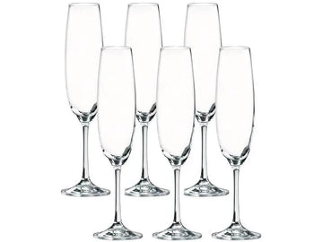 Jogo de Taças Bárbara 6 Peças 250ml - Cristal Ecológico | Haustter - Haustter