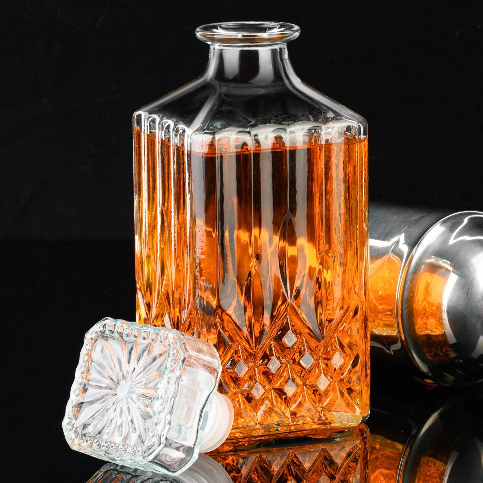 Decantador de Vidro Cristalina para Whisky - Haustter - Haustter