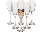 Jogo de Taças Barone Fluída 6 Peças 190ml - Champanhe com Elegância Cinza | Haustter - Haustter