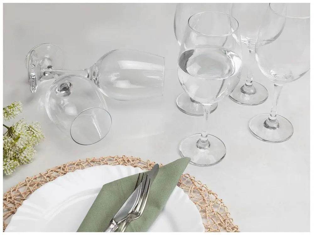 Conjunto de Taças para Vinho e Água 6 Peças 490ml - Vidro Resistente | Haustter - Haustter