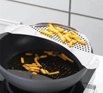 Escorredor de Água Universal em Aço Inoxidável com Alças Embutidas - Lavagem Fácil de Vegetais - Haustter - Haustter