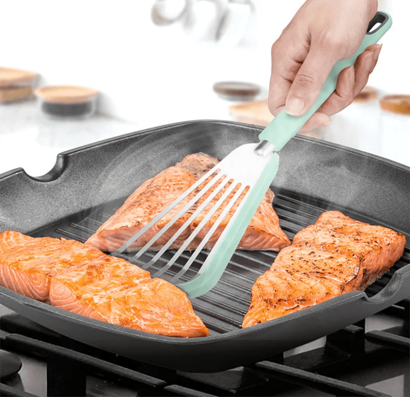 Kit de Espátulas de Inox com Silicone - Haustter - Haustter