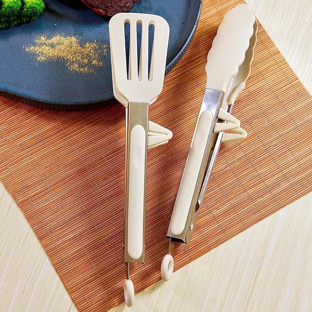 Pinça Pegador de Silicone e Aço Inoxidável para Cozinha e Churrasco - Haustter - Haustter