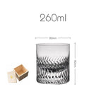 Copo de Whiskey com Entalhe Artesanal de Alto Brilho e Fundo Espesso - Haustter - Haustter