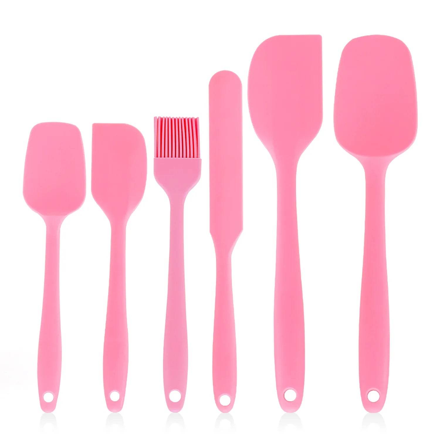 5 Espátulas de Silicone e 1 Pincel, conjunto - Haustter - Haustter