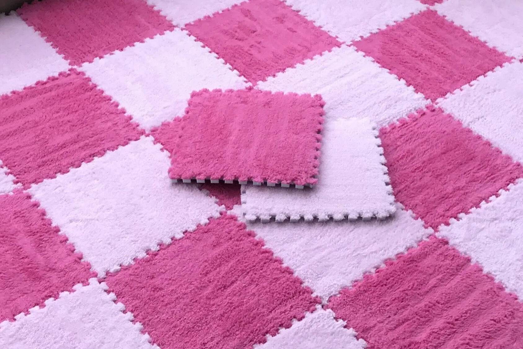 Tapete Macio de Pelúcia e Quebra-Cabeça Eva para Quarto Infantil - Haustter - Haustter