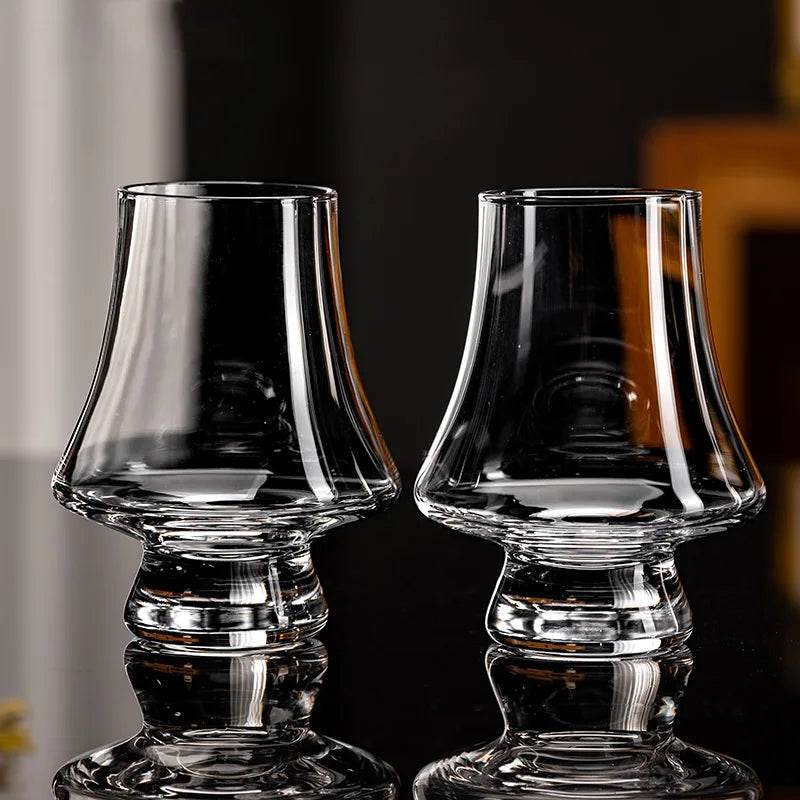 2/4/6 pçs copo de uísque de vidro cristal conjunto de 250ml claro sem chumbo copos para beber escocês licor barware cerveja espíritos vinho glasse - Haustter