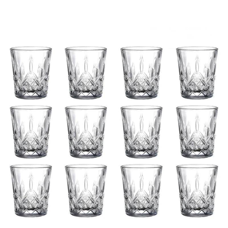 12 Copos Texturizados para Bebidas, Conjunto - Haustter - Haustter