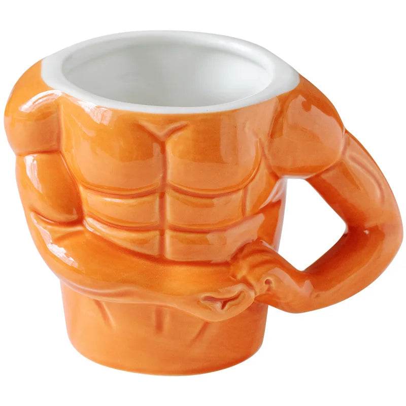 Caneca Cerâmica Pectorais Presente Divertido Academia Café - Haustter - Haustter
