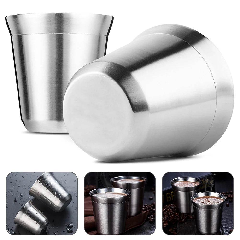Copo de Café de Aço Inoxidável de Parede Dupla - Haustter - Haustter