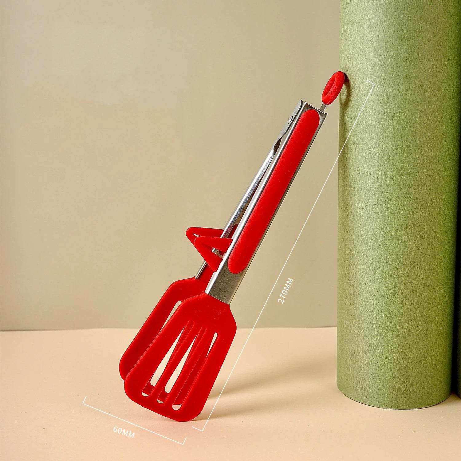 Pinça Pegador de Silicone e Aço Inoxidável para Cozinha e Churrasco - Haustter - Haustter