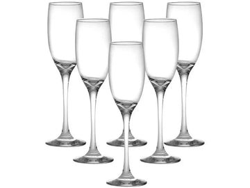 Jogo de Taças para Champanhe 6 Peças 190ml Design Flute | Haustter - Haustter