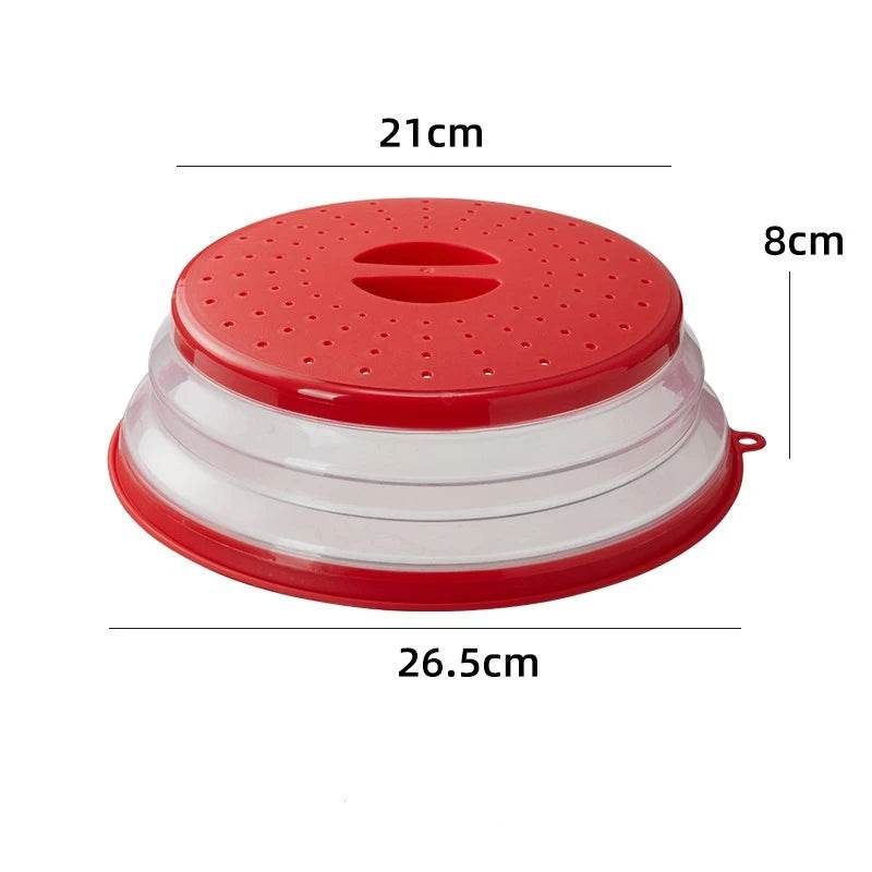 Tampa Dobrável de Silicone para Micro-ondas 2 em 1 - Haustter - Haustter