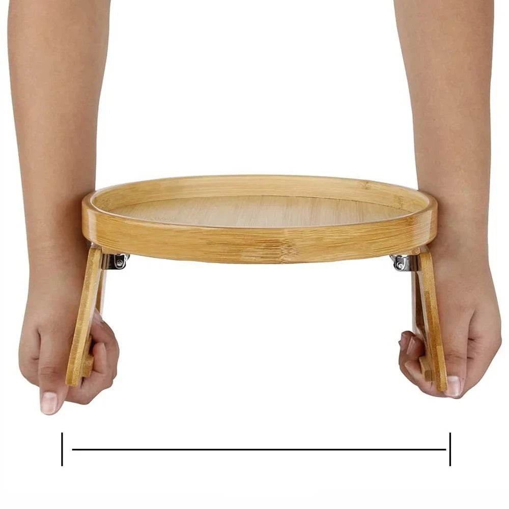 Bandeja de Bambu para Braço de Sofá - Haustter - Haustter