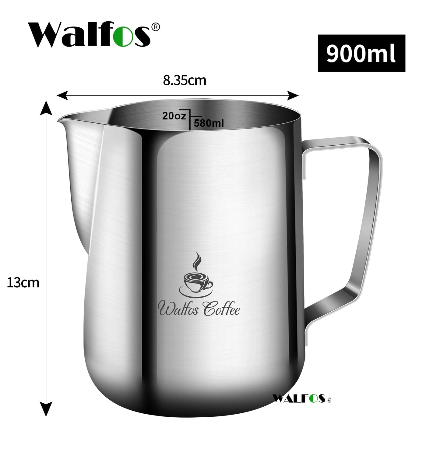 Jarro de Leite para Café Walfos de Aço Inox - Haustter