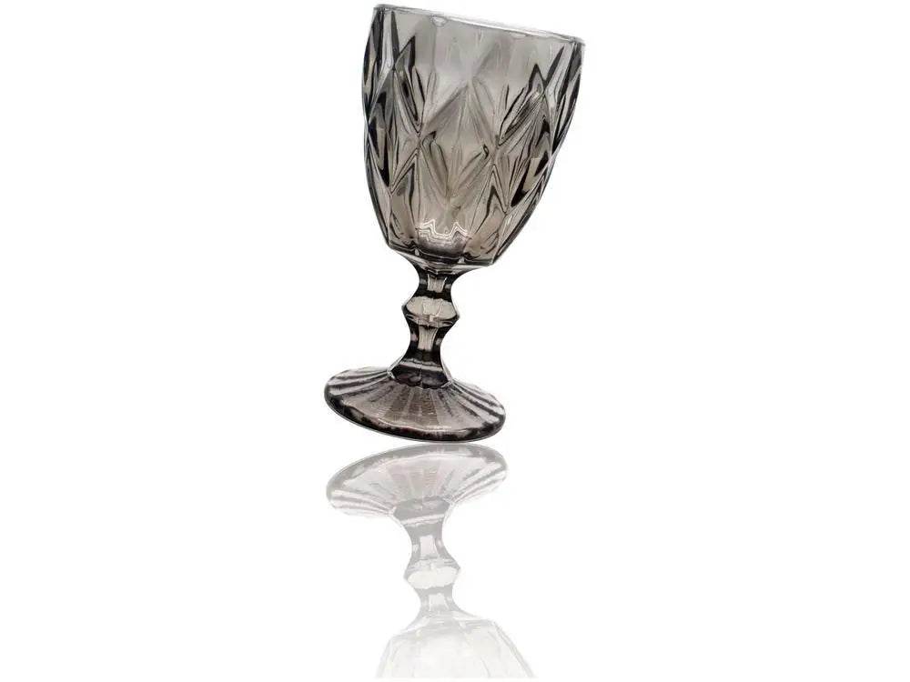 Jogo de Taças Empire Diamond 6 Peças 330ml - Mistério em Preto | Haustter - Haustter